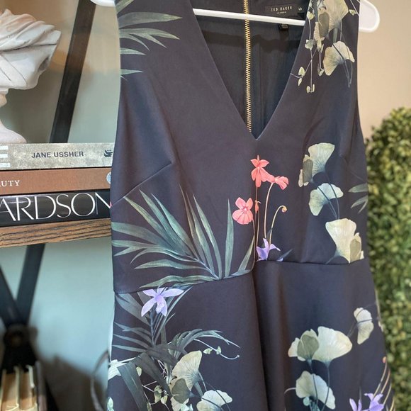 Ted Baker Wrapel Highland Fit & Flare Dress - Picture 8 of 12